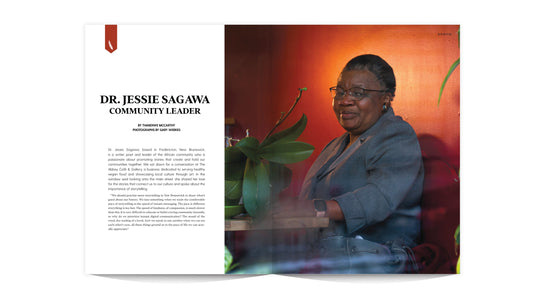 Dr. Jessie Sagawa Community Leader  by Thandiwe McCarthy | Photographs by Gary Weekes for The Maritime EDIT