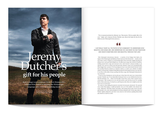 Jeremy Dutcher interview for [EDIT] Magazine, Volume 6